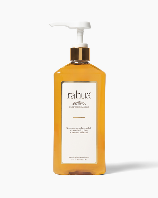 Rahua shampoo bottle on a white background|variant:16-oz,18-oz