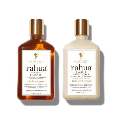 Rahua Classic shampoo and classic conditioner bottle